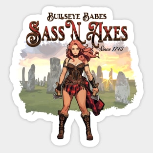 Sass N Axes Sticker